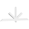 Ekena Millwork Kennewick Architectural Grade PVC Gable Bracket, 84"W x 28"H x 2"D x 4"F, 8/12 Pitch GBP084X28X0204KEN00 - alternate 1